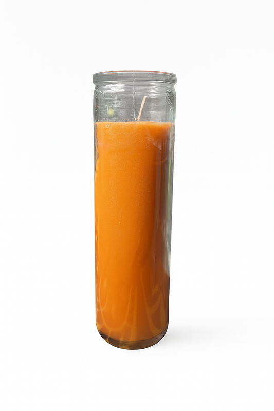 Plain Orange Candle - Vela Naranja Lisa