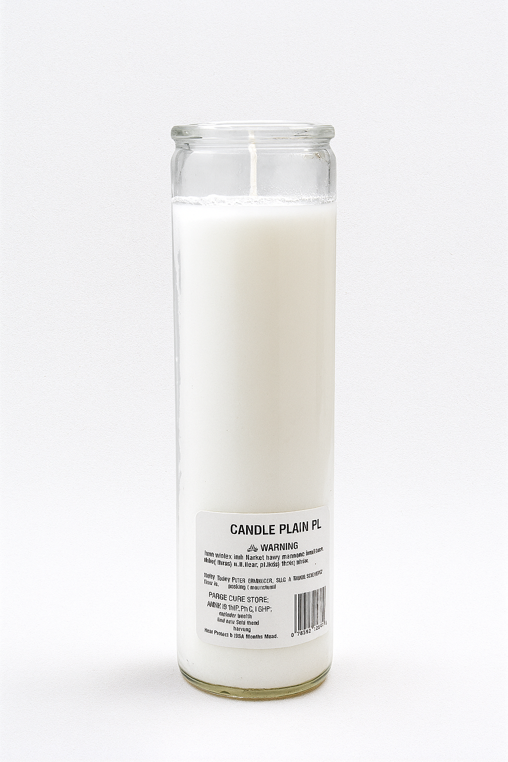 Plain White Candle - Vela Blanca Lisa