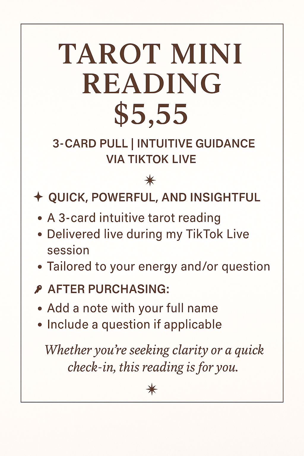 Mini Reading - 3 Card Pull